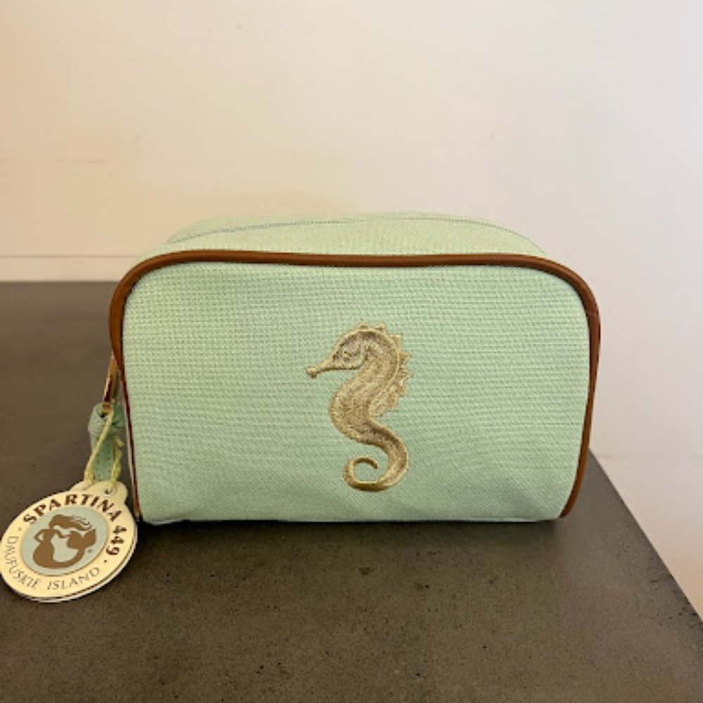 Spartina Seafoam Travel Pouch - Seahorse
